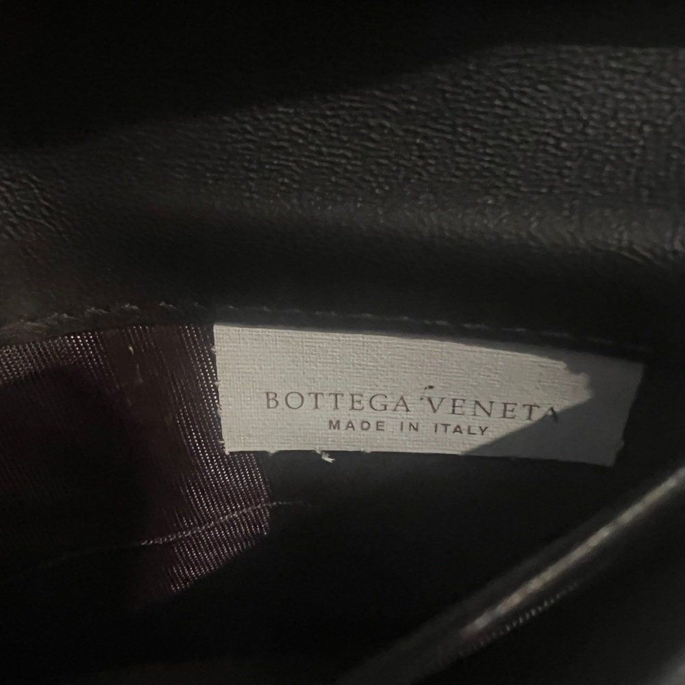 Bottega Veneta Black Intrecciato Brown Wallet - Picture 8 of 11